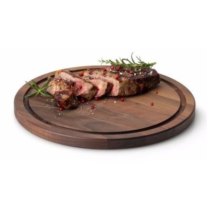 Continenta C4205 - Board for serving steaks d. 28 cm walnut