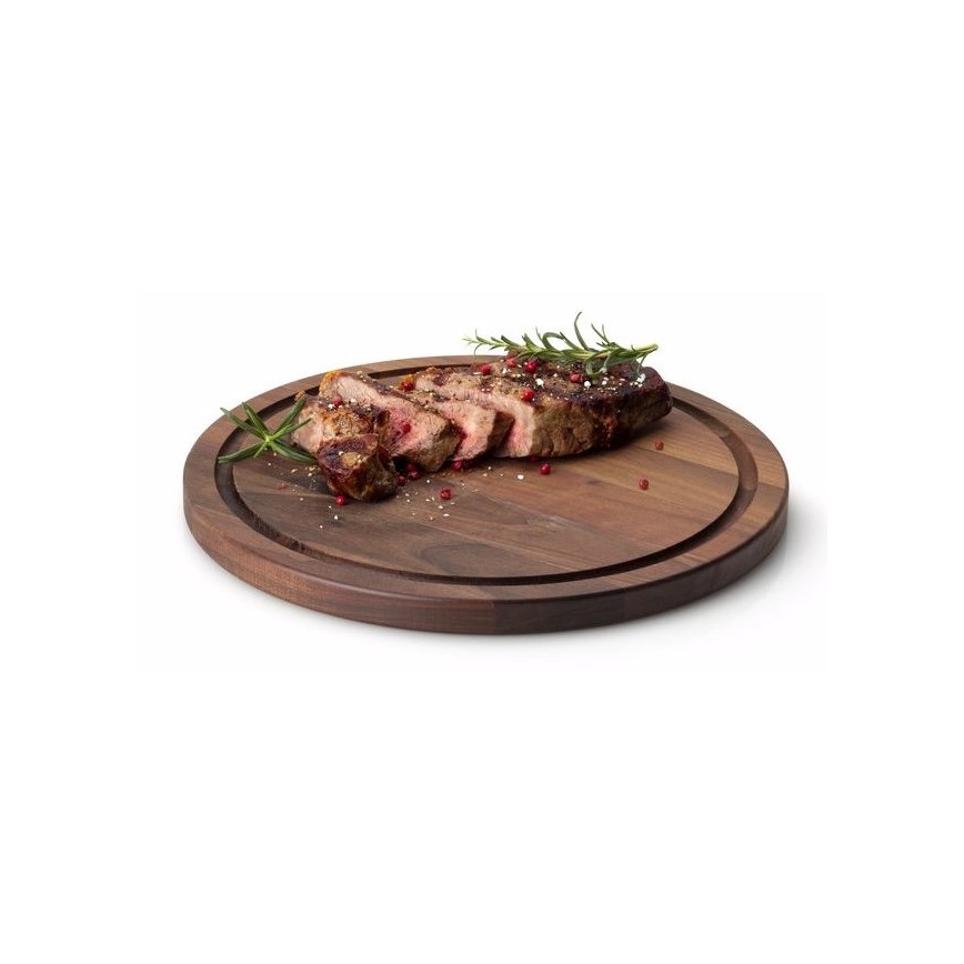 Continenta C4205 - Board for serving steaks d. 28 cm walnut