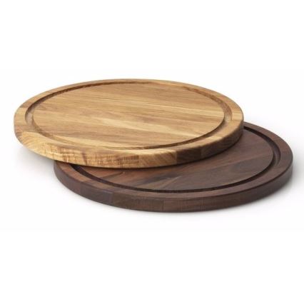 Continenta C4205 - Board for serving steaks d. 28 cm walnut