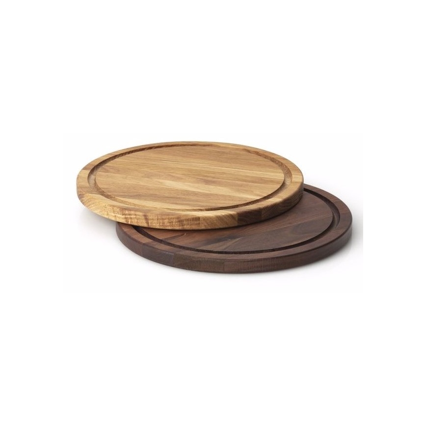 Continenta C4205 - Board for serving steaks d. 28 cm walnut