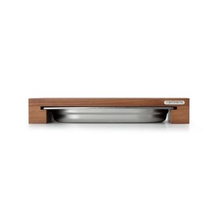 Continenta C4210 - Kitchen cutting board with bowl 39x27 cm walnut tree