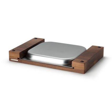 Continenta C4210 - Kitchen cutting board with bowl 39x27 cm walnut tree