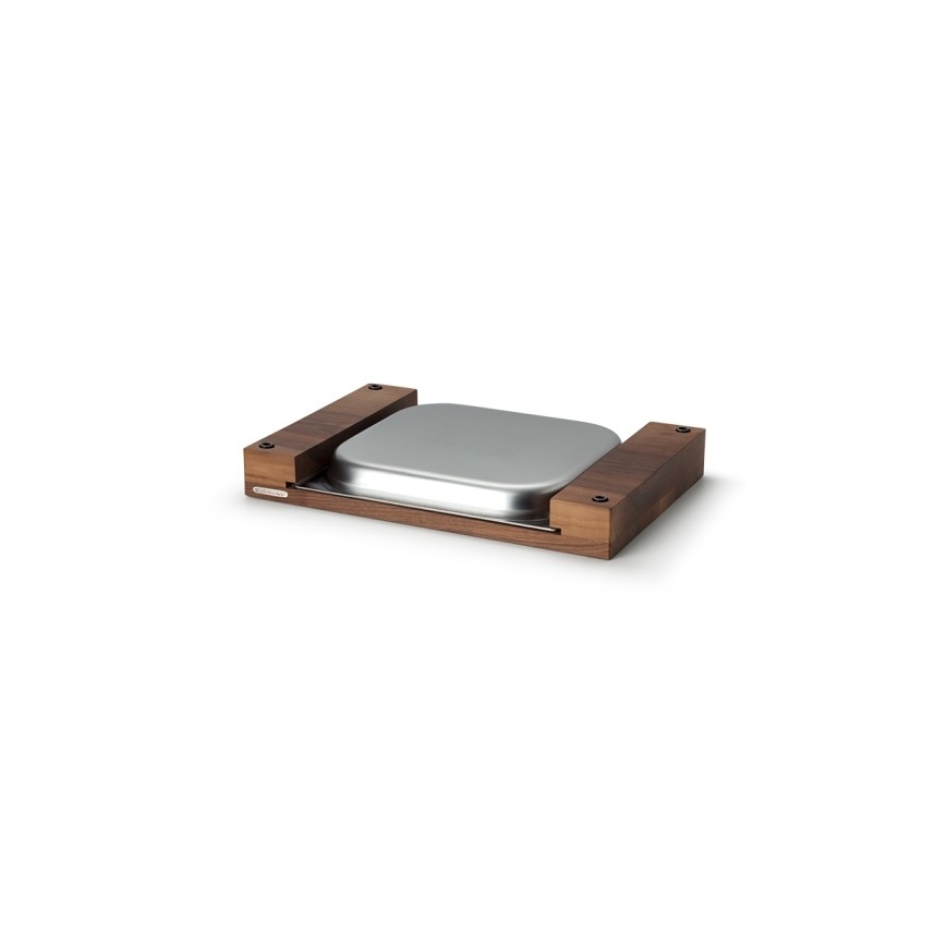 Continenta C4210 - Kitchen cutting board with bowl 39x27 cm walnut tree