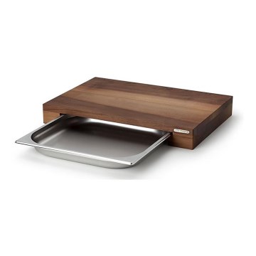Continenta C4211 - Kitchen cutting board with bowl 48x32,5 cm walnut tree