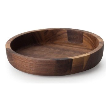 Continenta C4233 - Wooden bowl 20x4,3 cm walnut wood