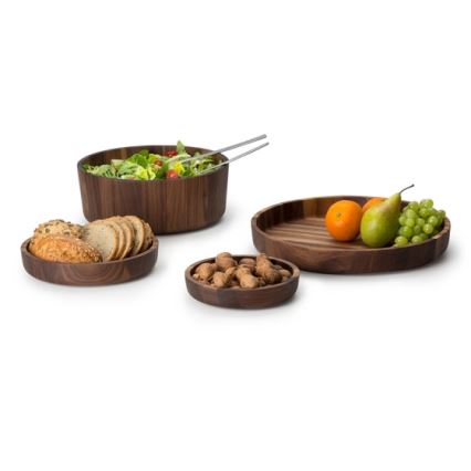 Continenta C4234 - Wooden bowl 25x4,8 cm walnut wood