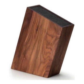 Continenta C4250 - Knife stand with a flexi insert 19x28,5 cm walnut