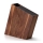 Continenta C4251- Knife stand with a flexi insert and compartment 31x8x24,5 cm walnut