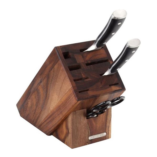 Continenta C4871 - Knife stand 22x22 cm acacia