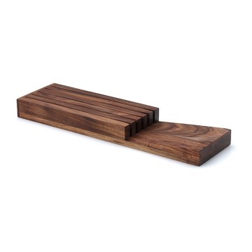 Continenta C4873 - Knife organizer 39x11x3,5 cm acacia