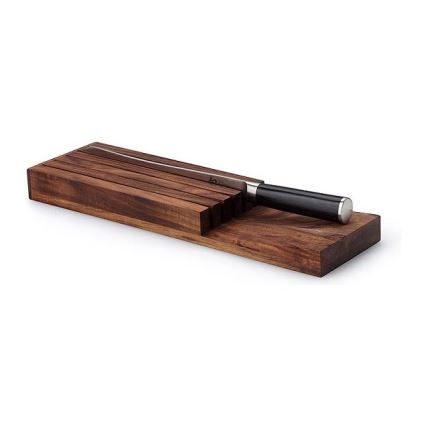 Continenta C4873 - Knife organizer 39x11x3,5 cm acacia