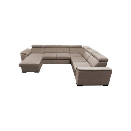 GRANADA Beige U-Shaped Convertible Sofa with Reversible Corner and Storage