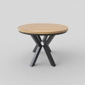 CONVI Extendable Dining Table 100/140 x 73 cm, Craft Oak/Black