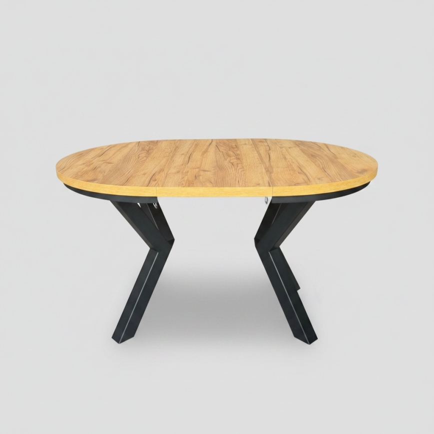 CONVI Extendable Dining Table 100/140 x 73 cm, Craft Oak/Black