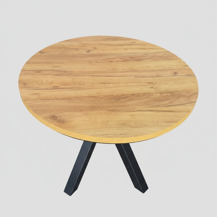 CONVI Extendable Dining Table 100/140 x 73 cm, Craft Oak/Black