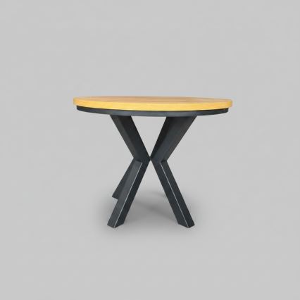 CONVI Extendable Dining Table 100/140 x 73 cm, Craft Oak/Black