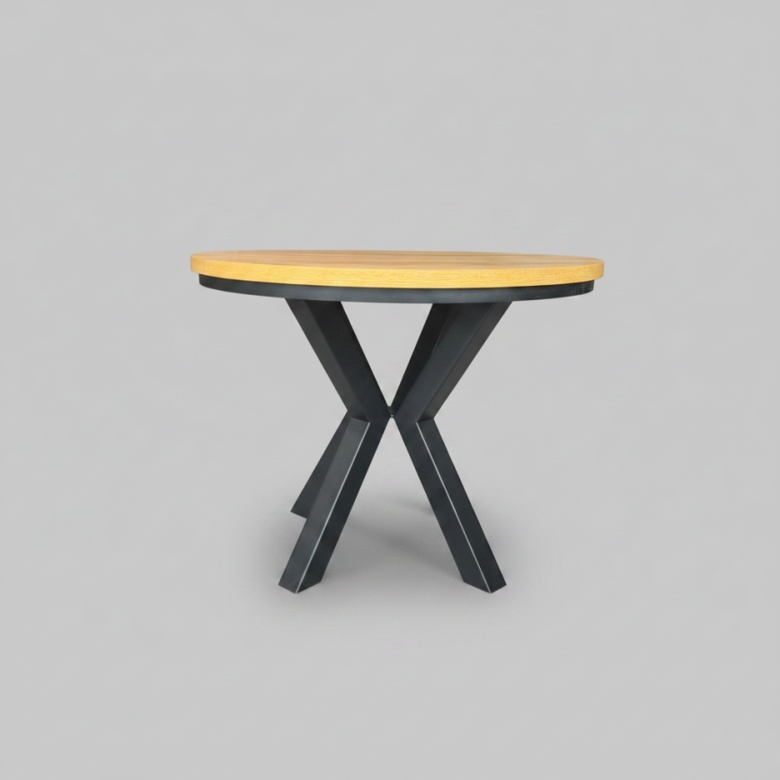 CONVI Extendable Dining Table 100/140 x 73 cm, Craft Oak/Black