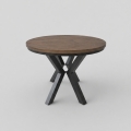 CONVI Extendable Dining Table 100/140x73 cm Lefkas Oak/Black