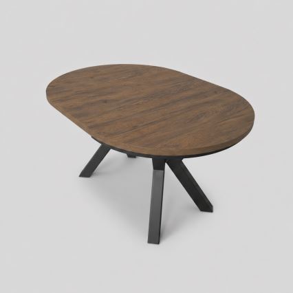 CONVI Extendable Dining Table 100/140x73 cm Lefkas Oak/Black