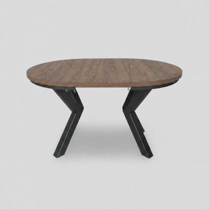 CONVI Extendable Dining Table 100/140x73 cm Lefkas Oak/Black