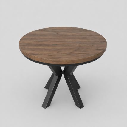 CONVI Extendable Dining Table 100/140x73 cm Lefkas Oak/Black