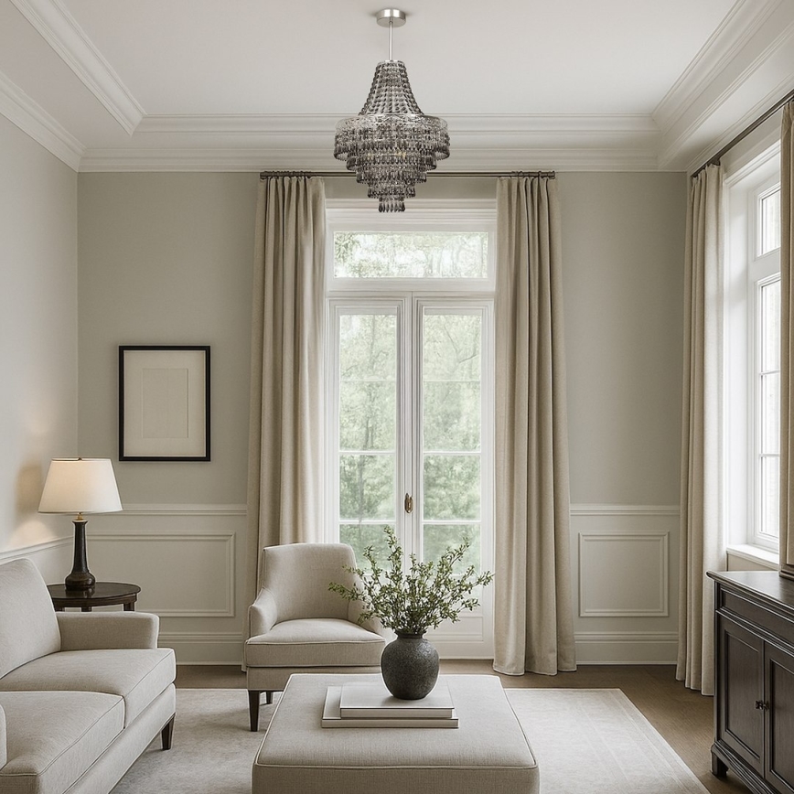 CORAL Rod Pendant Light, 3 x E14, 40 W, 230 V, Ø 36 cm