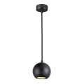 Cord-hung pendant light 1xGU10/10W/230V, Ø 11 cm, solid ash