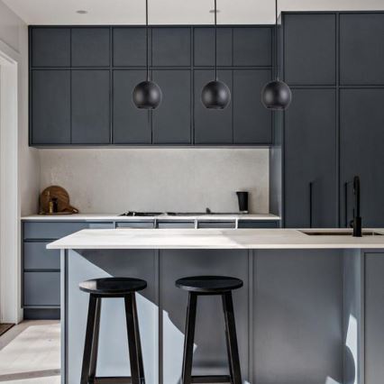 Cord-hung pendant light 1xGU10/10W/230V, Ø 11 cm, solid ash