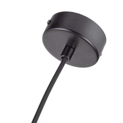 Cord-hung pendant light 1xGU10/10W/230V, Ø 11 cm, solid ash