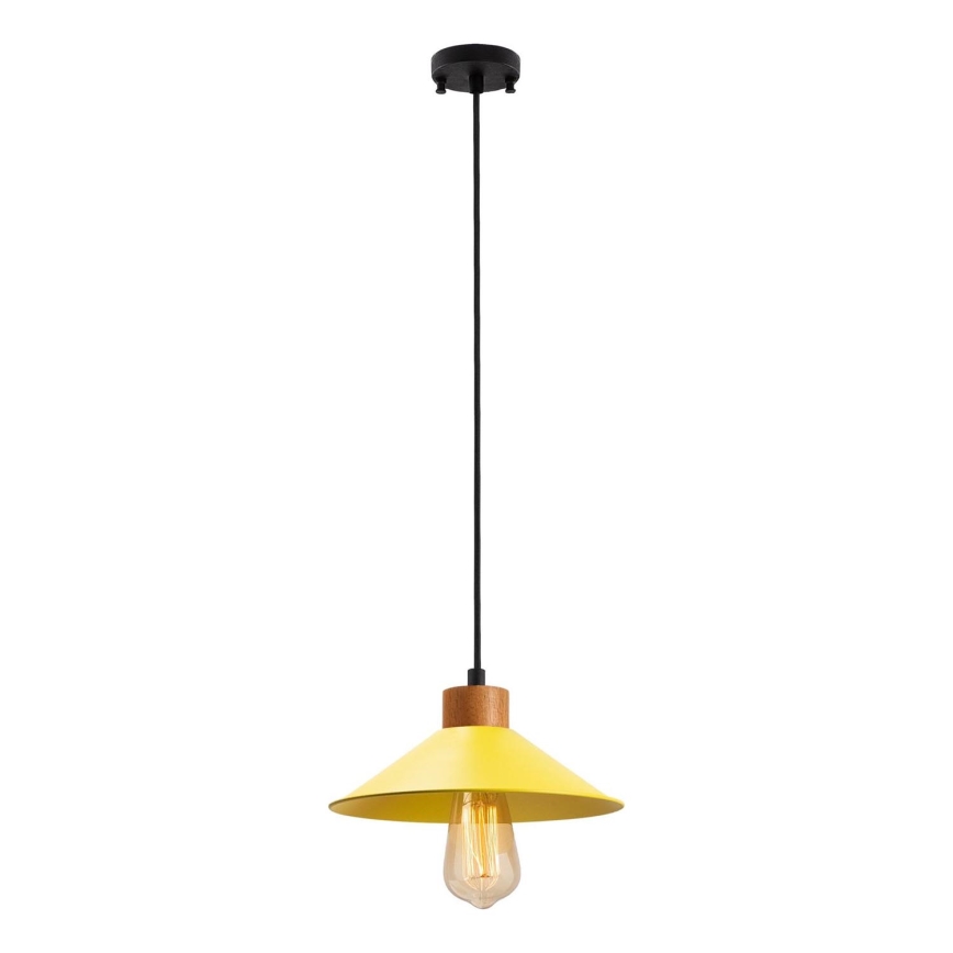 Cord-hung pendant light MANAVGAT 1xE27/40W/230V yellow/brown