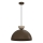 Cord-hung pendant light NEVIS 1xE27/15W/230V Ø 38 cm brown