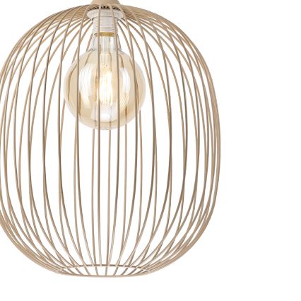 Cord pendant light DESTELLO 1xE27/15W/230V Ø33 cm beige