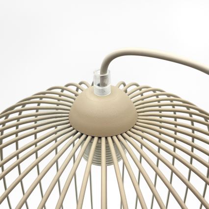 Cord pendant light DESTELLO 1xE27/15W/230V Ø33 cm beige