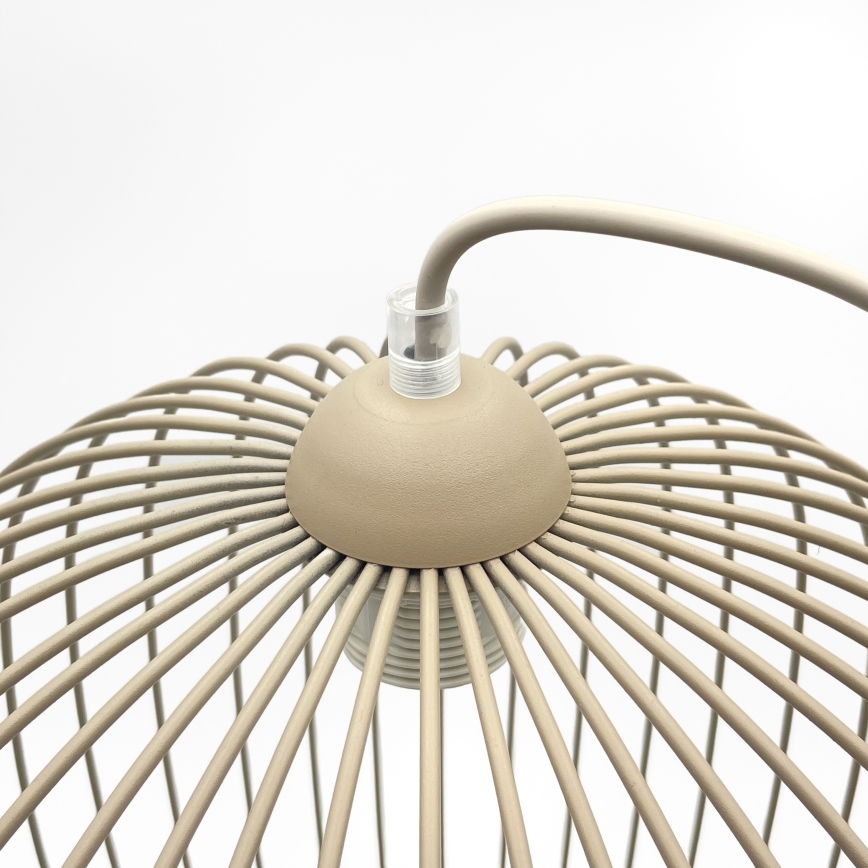 Cord pendant light DESTELLO 1xE27/15W/230V Ø33 cm beige