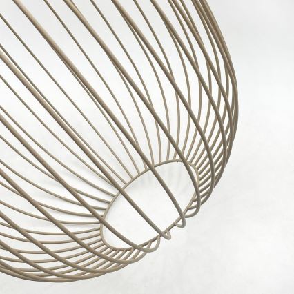 Cord pendant light DESTELLO 1xE27/15W/230V Ø33 cm beige
