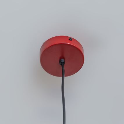 Cord pendant light ETNA 1xE27/15W/230V Ø 25 cm red
