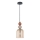 Cord pendant light TROPEA 1xE27/15W/230V black/smoked red/beige
