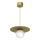 Cord-suspended pendant FLAT 1xE27/15W/230V gold