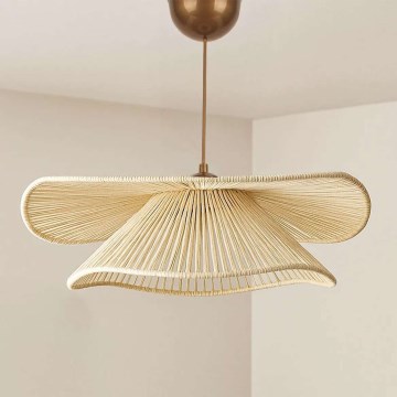 Cord-suspended pendant light DUVELA 1xE27/40W/230V, beige
