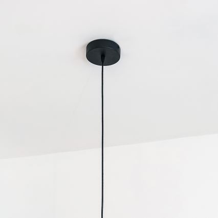 Corded pendant light VESPER 1xE27/15W/230 dia. 30 cm black/gold