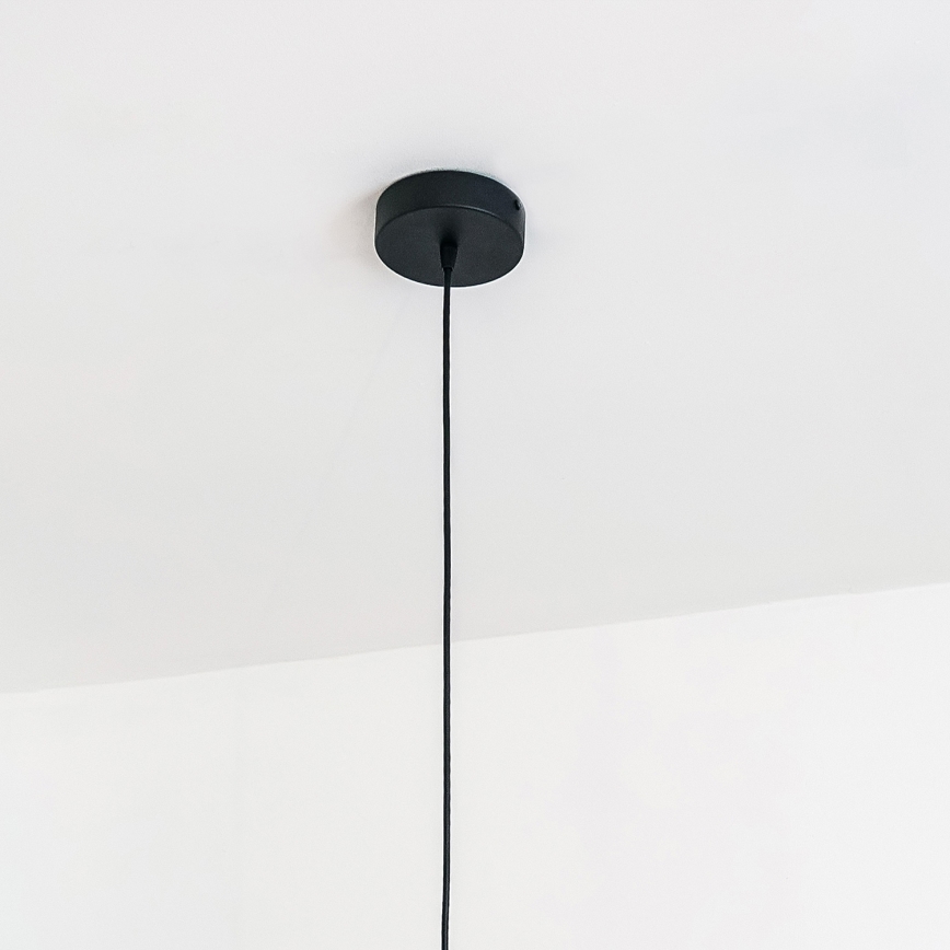 Corded pendant light VESPER 1xE27/15W/230 dia. 30 cm black/gold