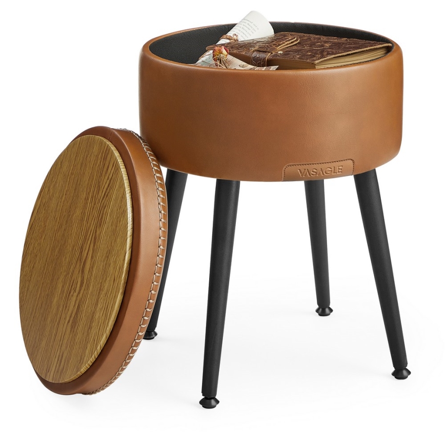 CORE Leather Ottoman – Cognac