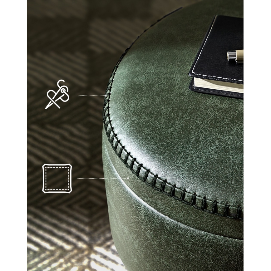 CORE Leather Stool - Green