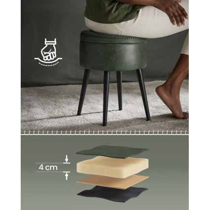 CORE Leather Stool - Green
