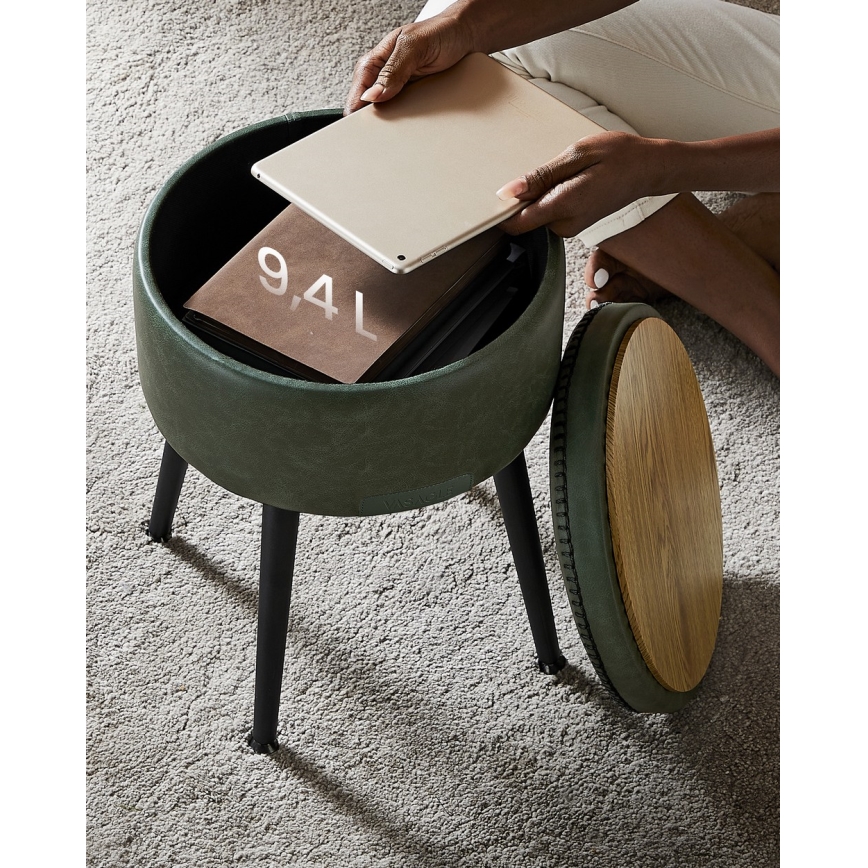 CORE Leather Stool - Green