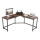 Corner desk SOLEA brown/black