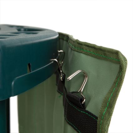 Corner garden tool rack 43x43x59 cm green