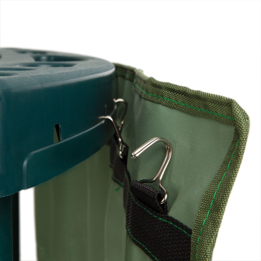 Corner garden tool rack 43x43x59 cm green