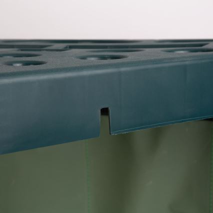 Corner garden tool rack 43x43x59 cm green