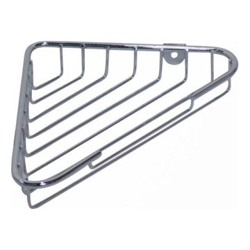 Corner shower shelf 14x21,5 cm shiny chrome